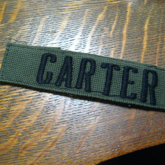🇺🇸 Carter USA Military Name Vintage Uniform Patch - Picture 4 of 7